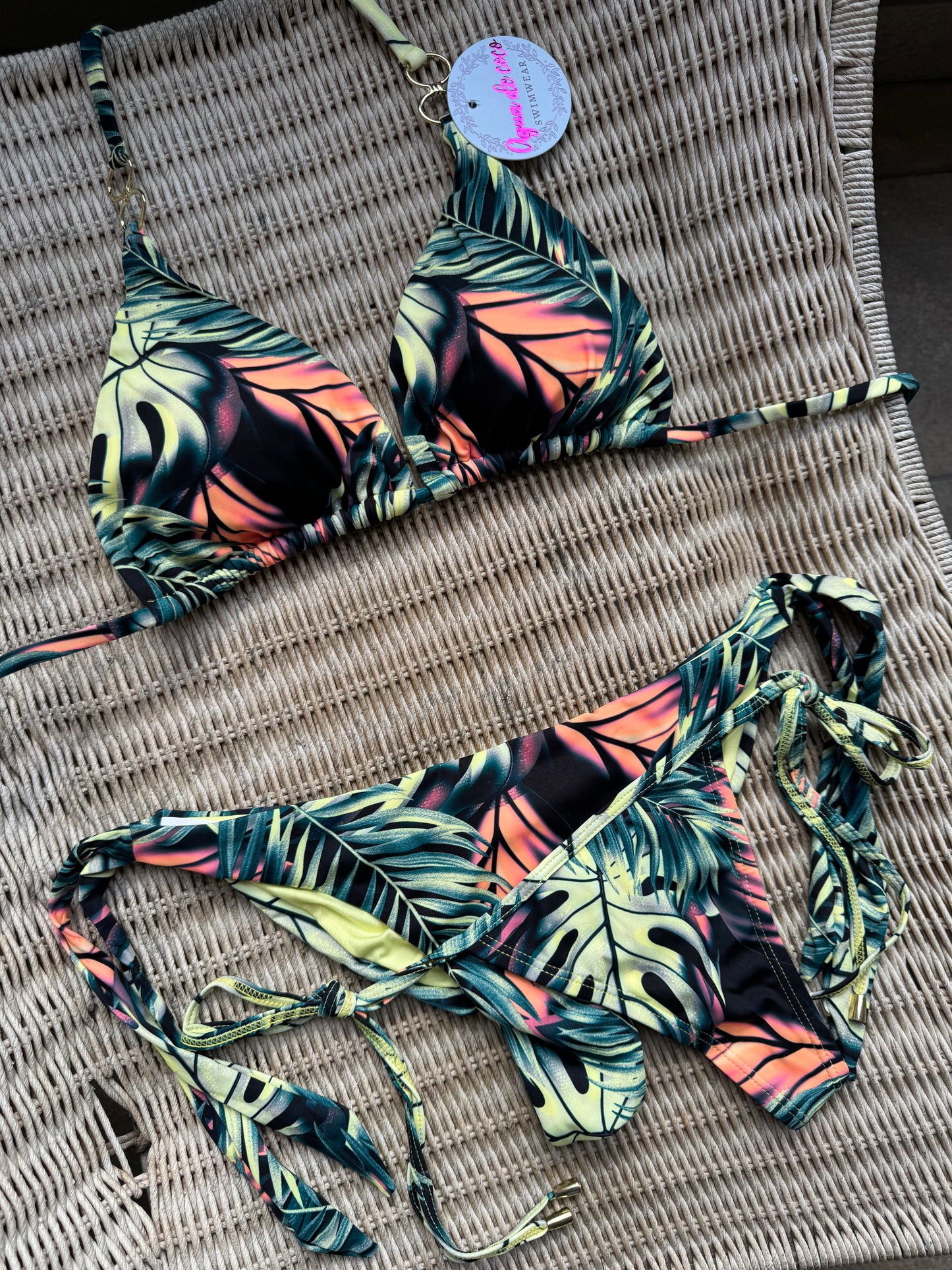 Bikini Set 3 piezas Estampado 👙