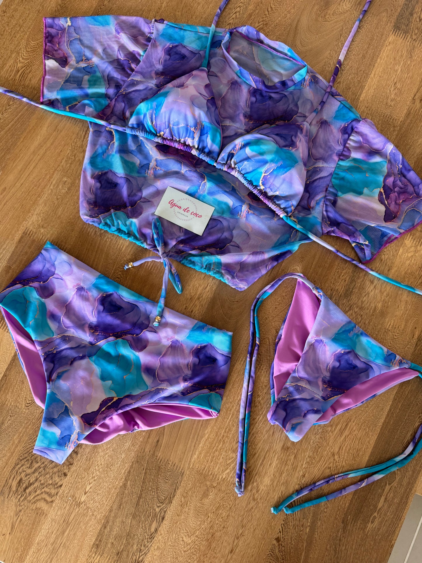 Set 4 piezas Marmolizado 🧜‍♀️